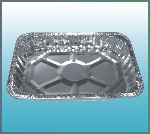 Customized Shape Aluminum Foil Baking Pans For Roasting Heat Resistance