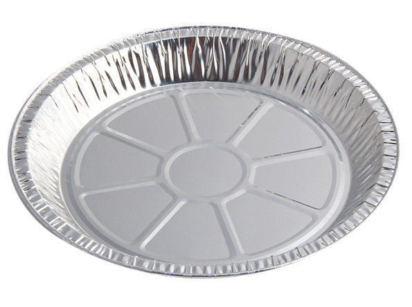 Round Aluminium Foil Food Containers , Disposable Aluminium Foil Trays For Dish